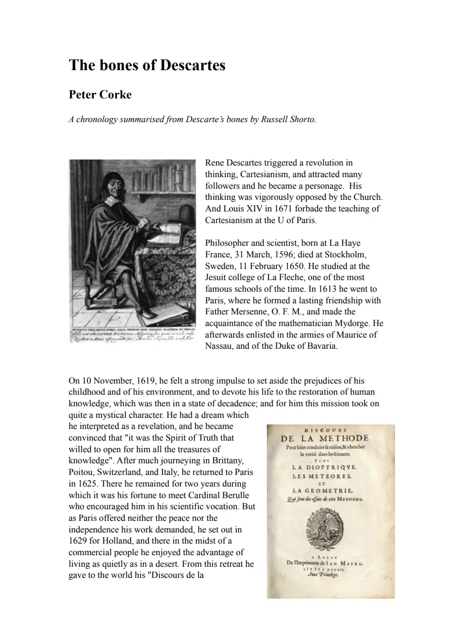Preview of The bones of Descartes